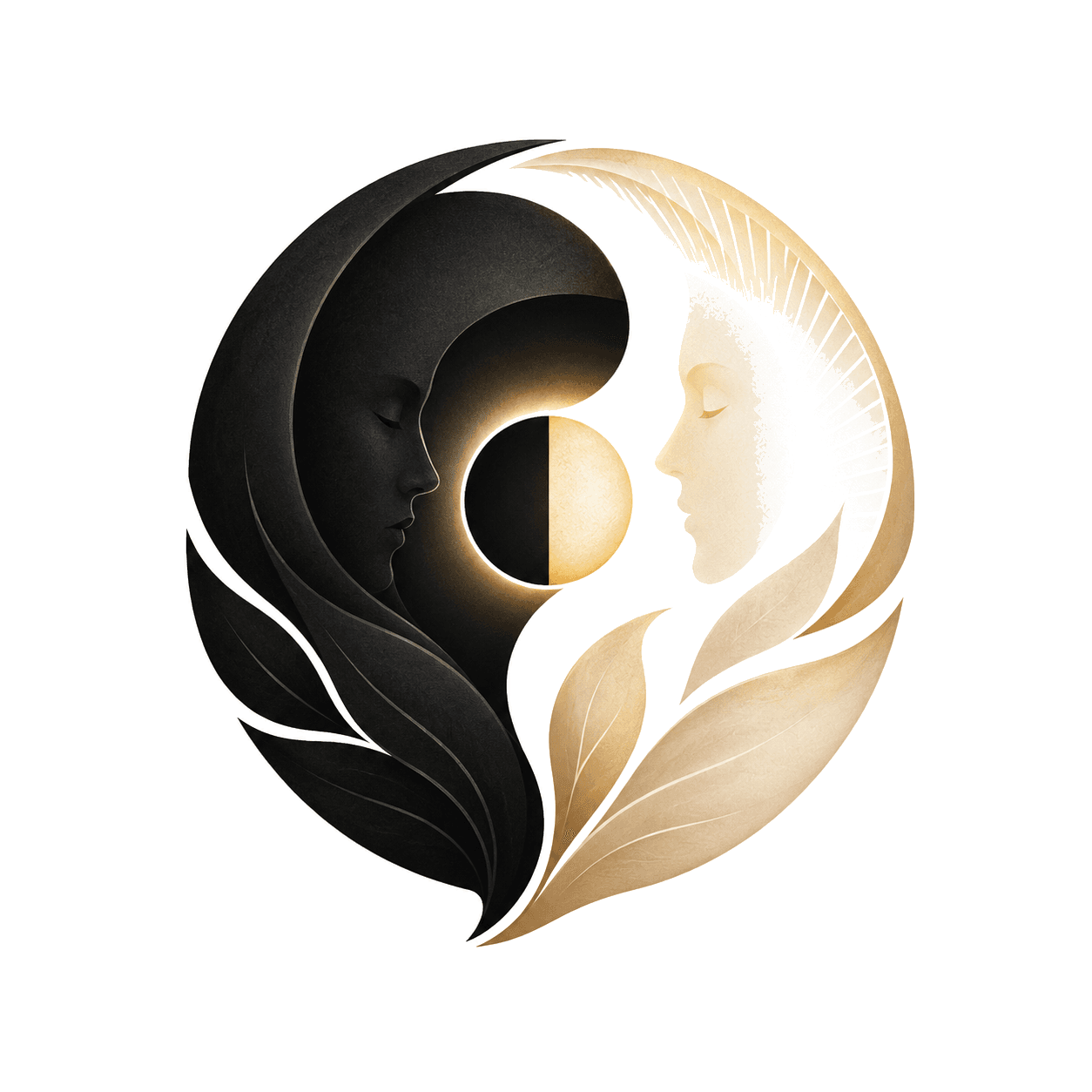 DET Shadow and Light postulate symbol showing two sides of personality and integration of inner opposites