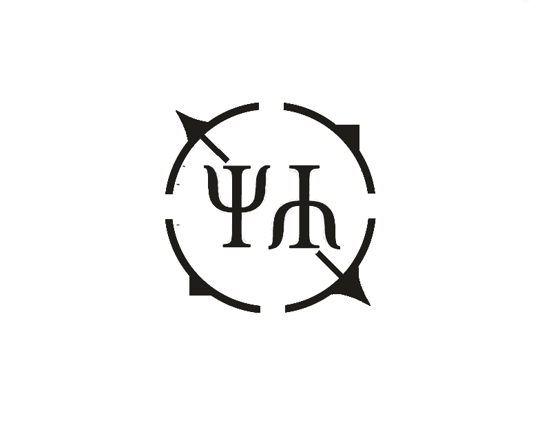 An open DET mark with circle, arrows, and inner symbols: structure holds high amplitude.